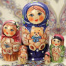 Матрешка "Машенька с мишкой", арт. 5991