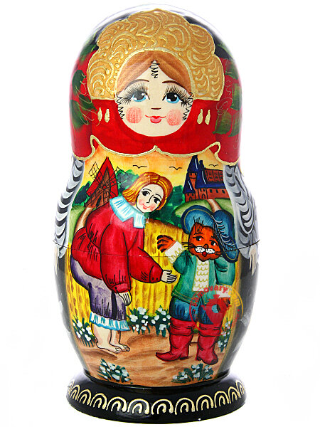Купить Матрешка Кот в сапогах, серия Сказки, арт. 725 - Казань