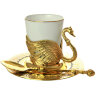 Набор чайно-кофейный "Лебедь" в подарочной коробке, Златоуст